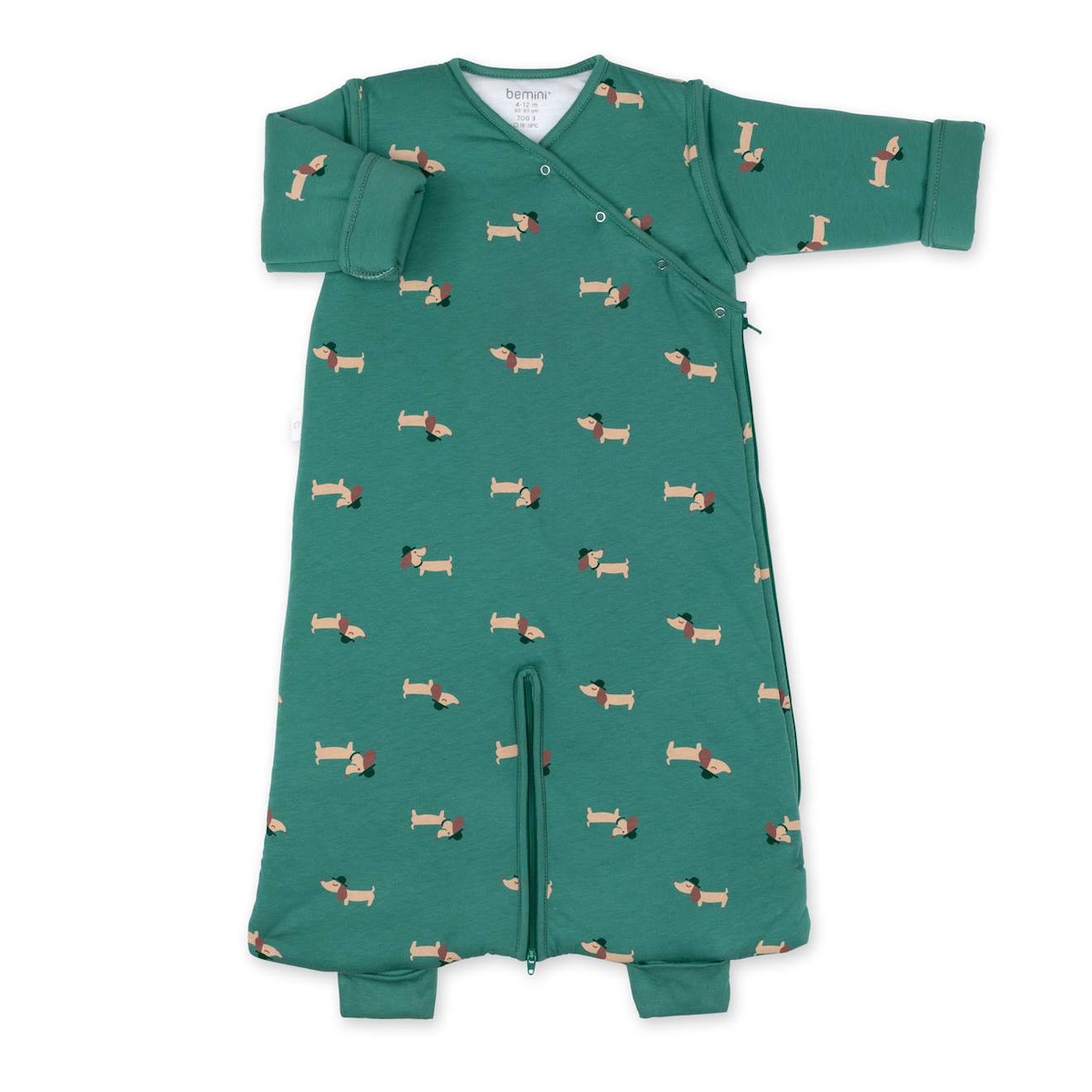 Gigoteuse Jambes Séparables Hiver - Tog 3 Pady Jersey - Jersey Print Wouff Spinach