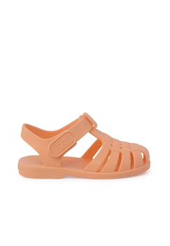Chaussures-Chaussures bébé 17-26-Sandales plage enfants couleurs pastel fermeture scratch