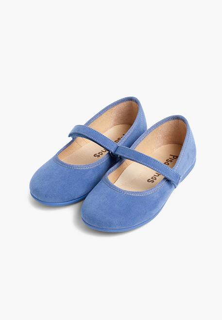 Chaussures fille en serratex avec à scratch Bleu azur+Bleu marine+Bordeaux+Camel+Gris+Marron+Noir+Rose+Rouge+Taupe+Vert 4 - vertbaudet enfant 