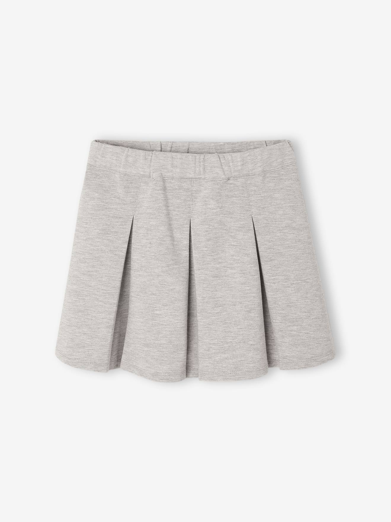 Jupe plisse enfilage facile fille gris 9 €