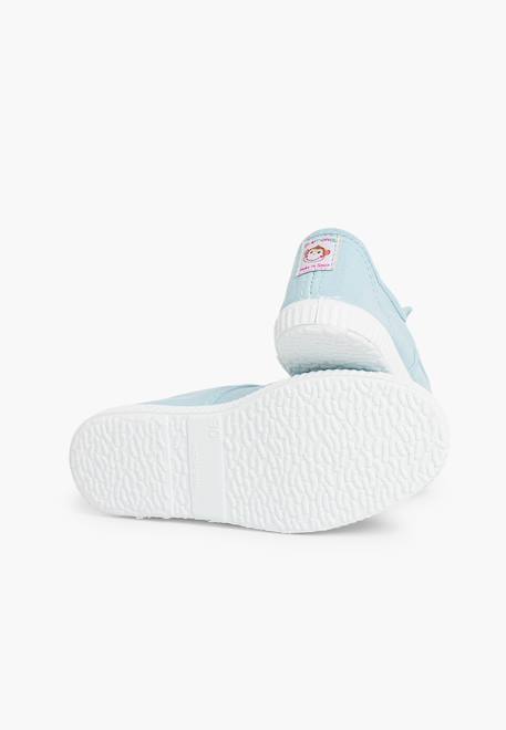 Tennis en toile avec bout caoutchouc sans lacets Aigue-marine+Anthracite+Bleu+Bleu navy+Ciel clair+Gris+Jaune citron+Lavande pastel+Noir+Ocre+Rouge+Sable 25 - vertbaudet enfant 