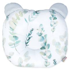 Chambre et rangement-Coussin anti-tête plate réversible en velvet eucalyptus