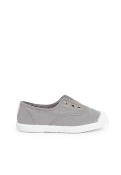 Chaussures-Chaussures bébé 17-26-Tennis en toile avec bout caoutchouc sans lacets