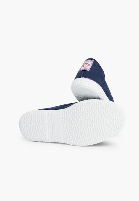 Tennis en toile avec bout caoutchouc sans lacets Aigue-marine+Anthracite+Blanc+Bleu+Bleu marine+Bleu navy+Gris+Jaune citron+Lavande pastel+Noir+Rouge+Sable+Vert fougère 25 - vertbaudet enfant 
