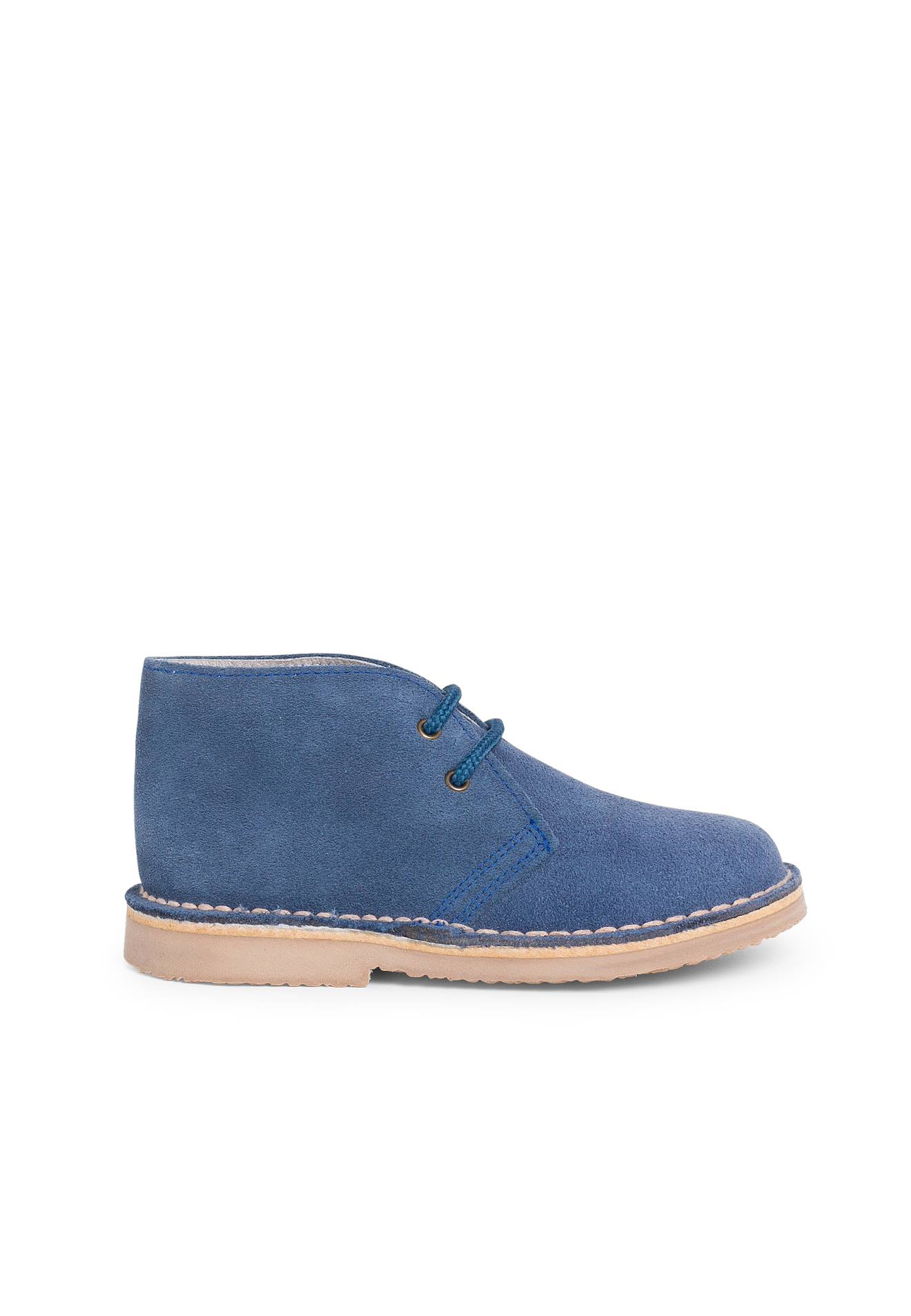 Desert Boots Bottines Chukka À Lacets Enfants Bleu Moyen