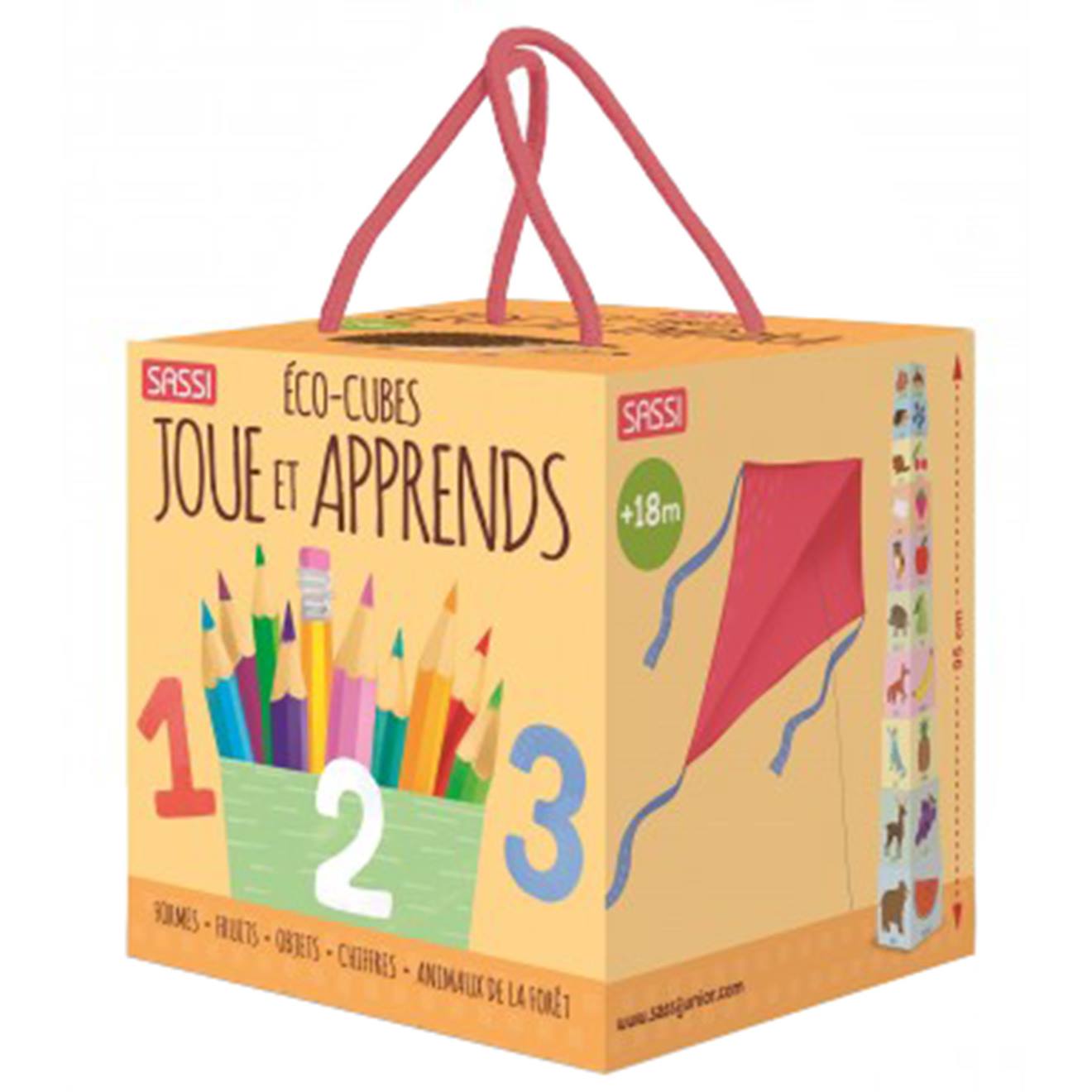 Cubes Éducatifs Et D'apprentissage Joue Et Apprends Multicolore