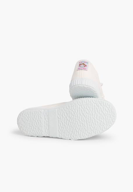 Tennis en toile avec bout caoutchouc sans lacets Aigue-marine+Anthracite+Blanc+Bleu+Bleu marine+Bleu navy+Gris+Jaune citron+Lavande pastel+Noir+Rouge+Sable+Vert fougère 14 - vertbaudet enfant 