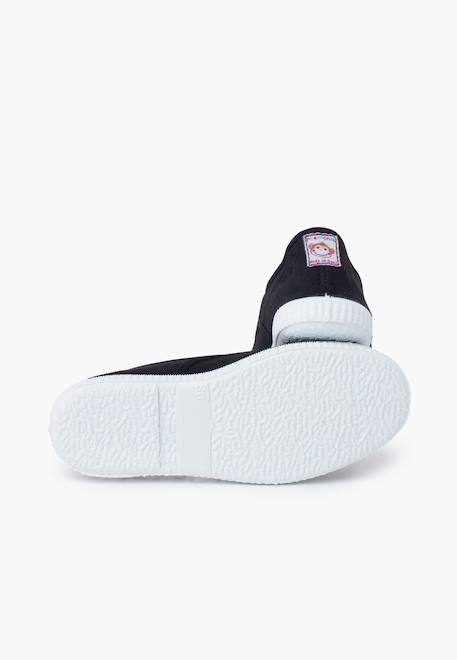 Tennis en toile avec bout caoutchouc sans lacets Aigue-marine+Anthracite+Blanc+Bleu+Bleu marine+Bleu navy+Gris+Jaune citron+Lavande pastel+Noir+Rouge+Sable+Vert fougère 54 - vertbaudet enfant 