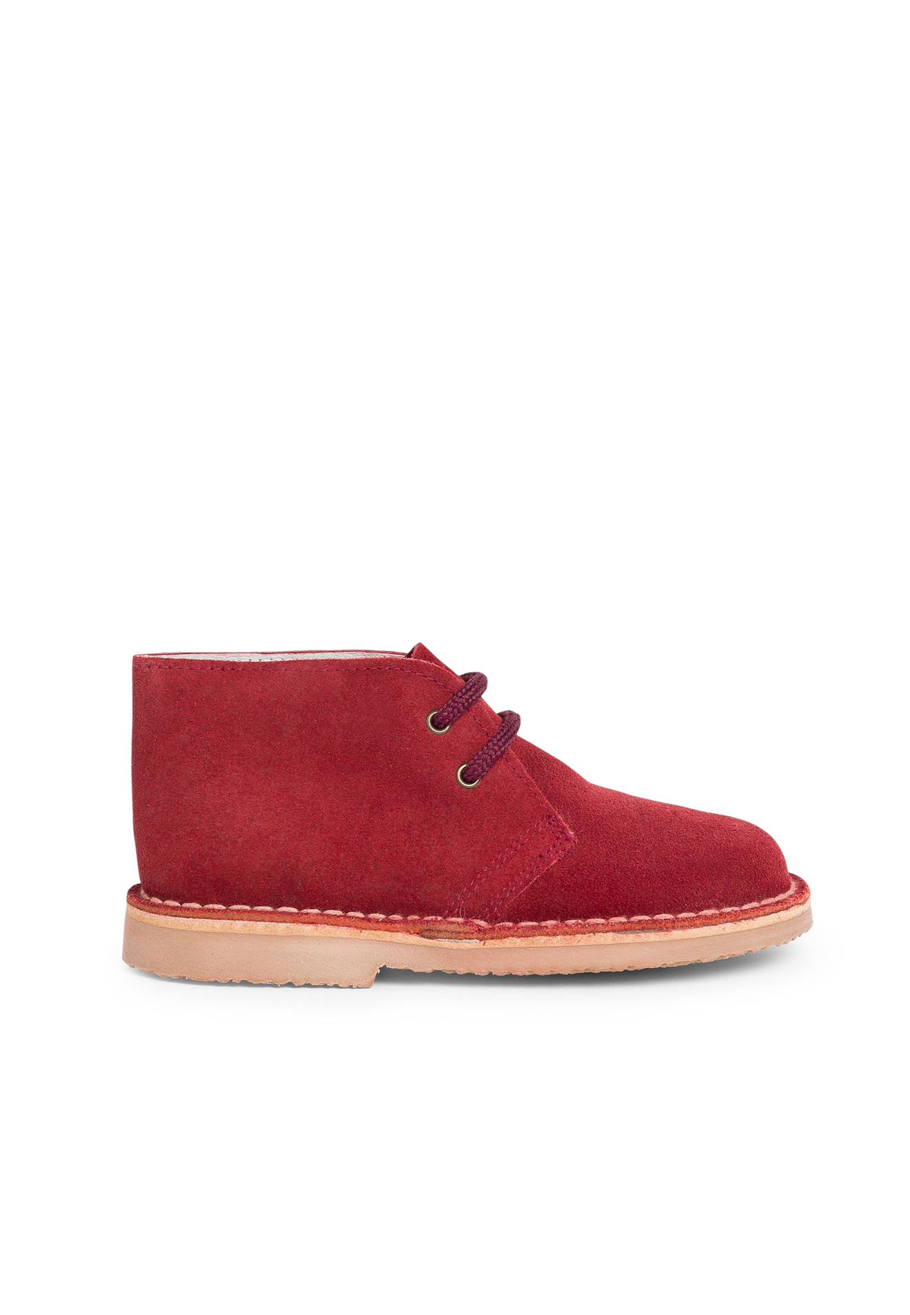 Desert Boots Bottines Chukka À Lacets Enfants Bordeaux