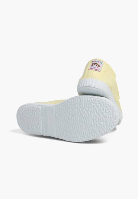 Tennis en toile avec bout caoutchouc sans lacets Aigue-marine+Anthracite+Blanc+Bleu+Bleu marine+Bleu navy+Gris+Jaune citron+Lavande pastel+Noir+Rouge+Sable+Vert fougère 42 - vertbaudet enfant 