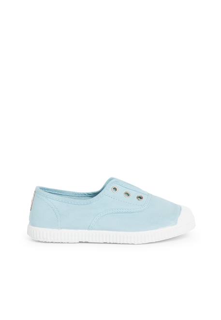 Tennis en toile avec bout caoutchouc sans lacets Aigue-marine+Anthracite+Bleu+Bleu navy+Ciel clair+Gris+Jaune citron+Lavande pastel+Noir+Ocre+Rouge+Sable 23 - vertbaudet enfant 