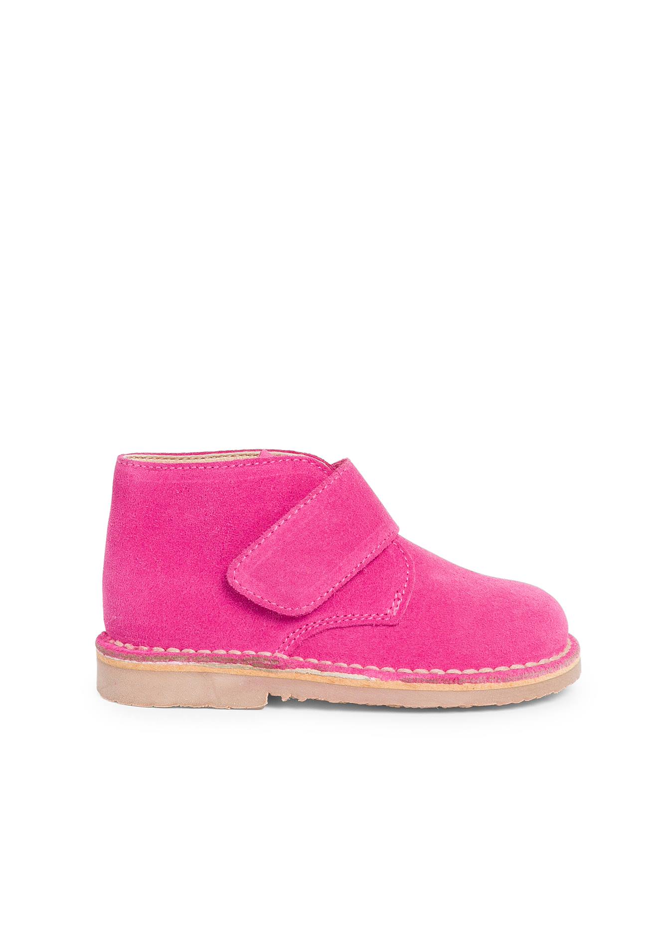 Bottines Chukka En Cuir Suédé À Scratch Fucsia