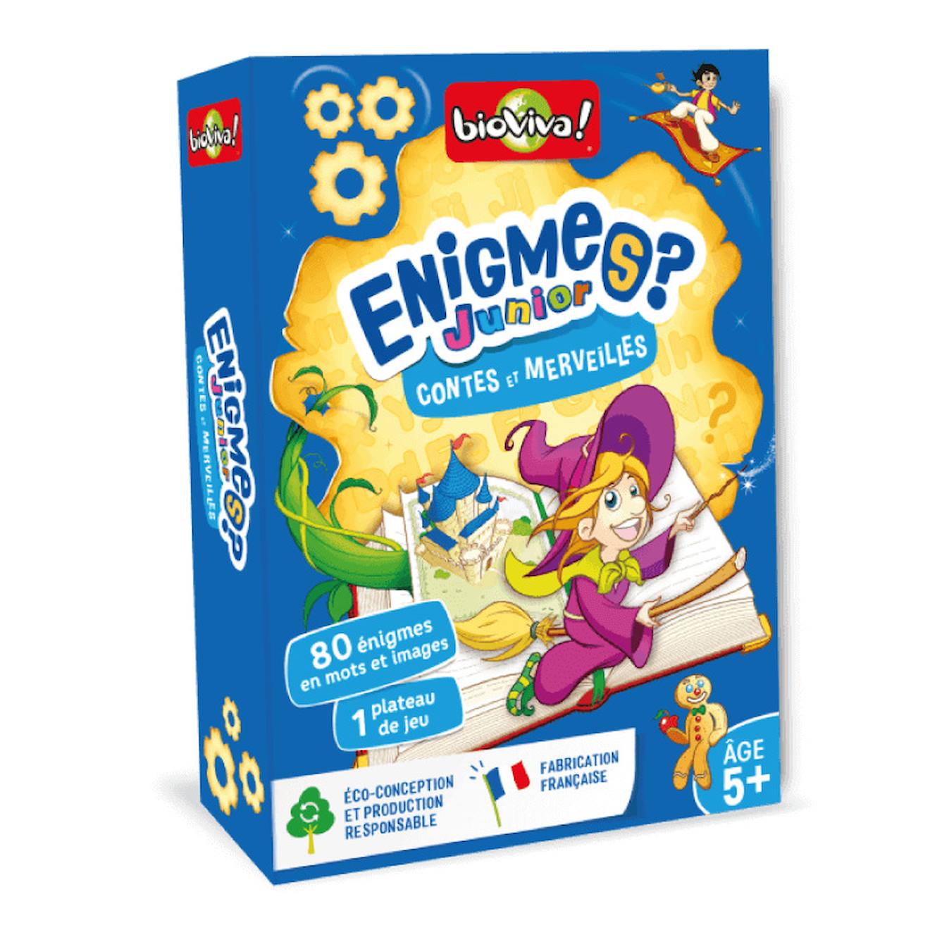 Jeu De Cartes Enigmes Junior - Contes Et Merveilles - Fabriqué En France Multicolore