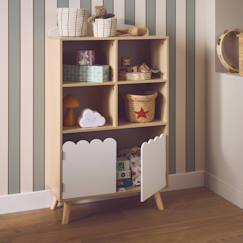 Chambre et rangement-Rangement-Bibliothèque, étagère-Bibliothèque enfant, 2 portes et 4 étagères