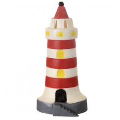 Linge de maison et décoration-Lampe phare rouge