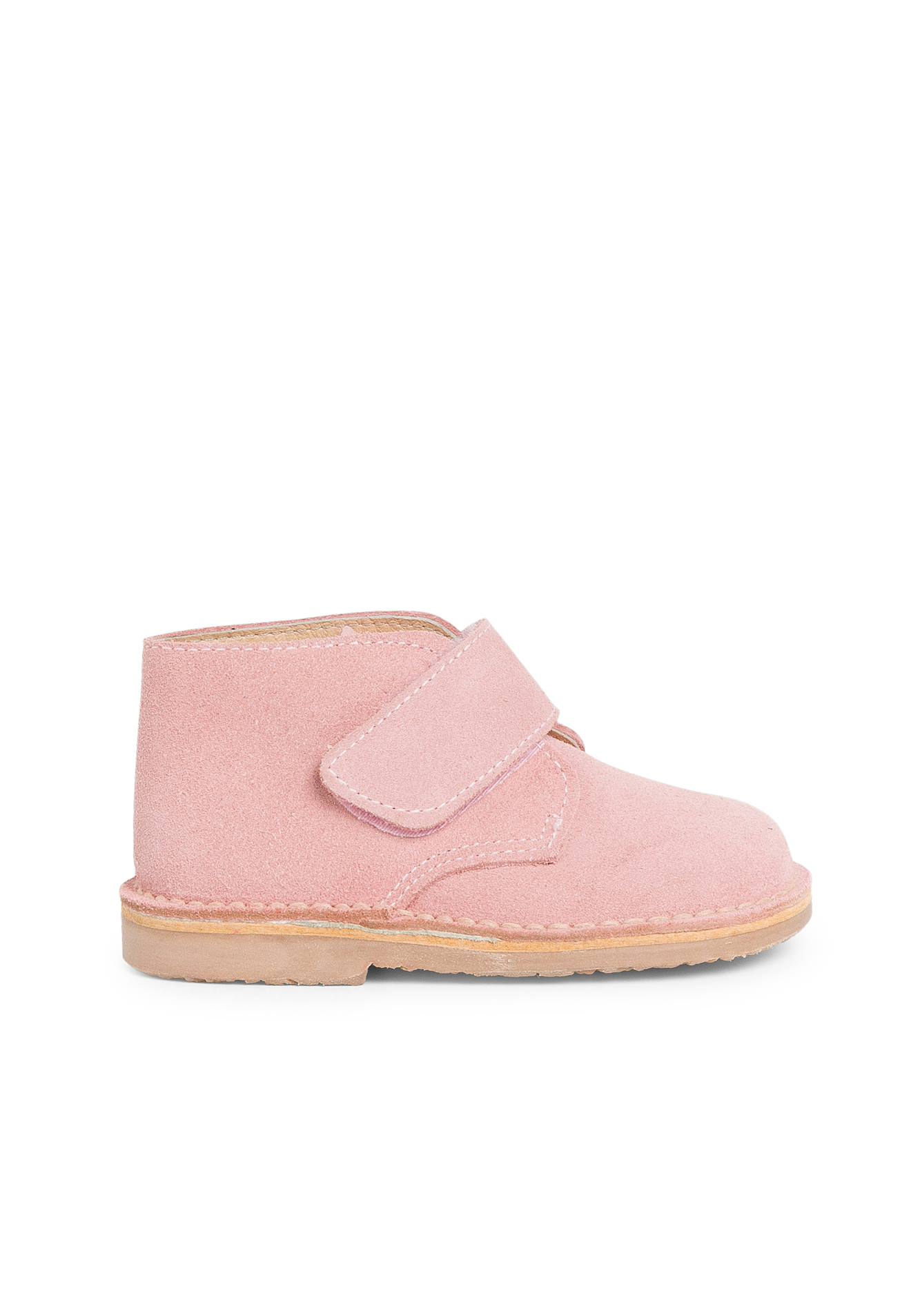 Bottines Chukka En Cuir Suédé À Scratch Rose Claire