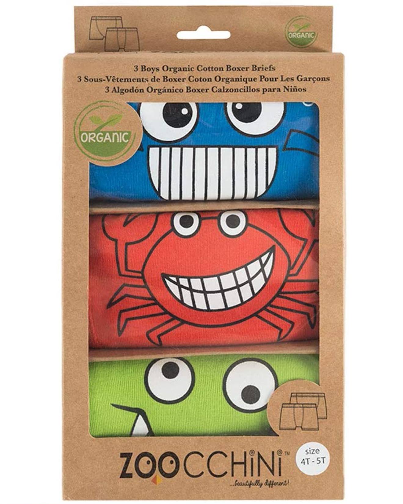 Pack de 3 boxers garçon (2/3ans) - chompy bleu