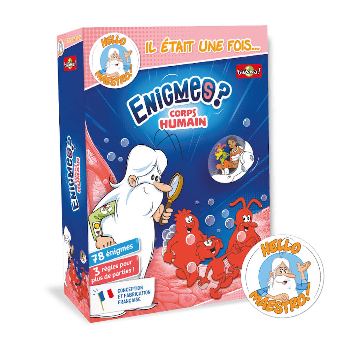 Jeu De Cartes Il Était Une Fois… Enigmes Corps Humain - Fabriqué En France Multicolore