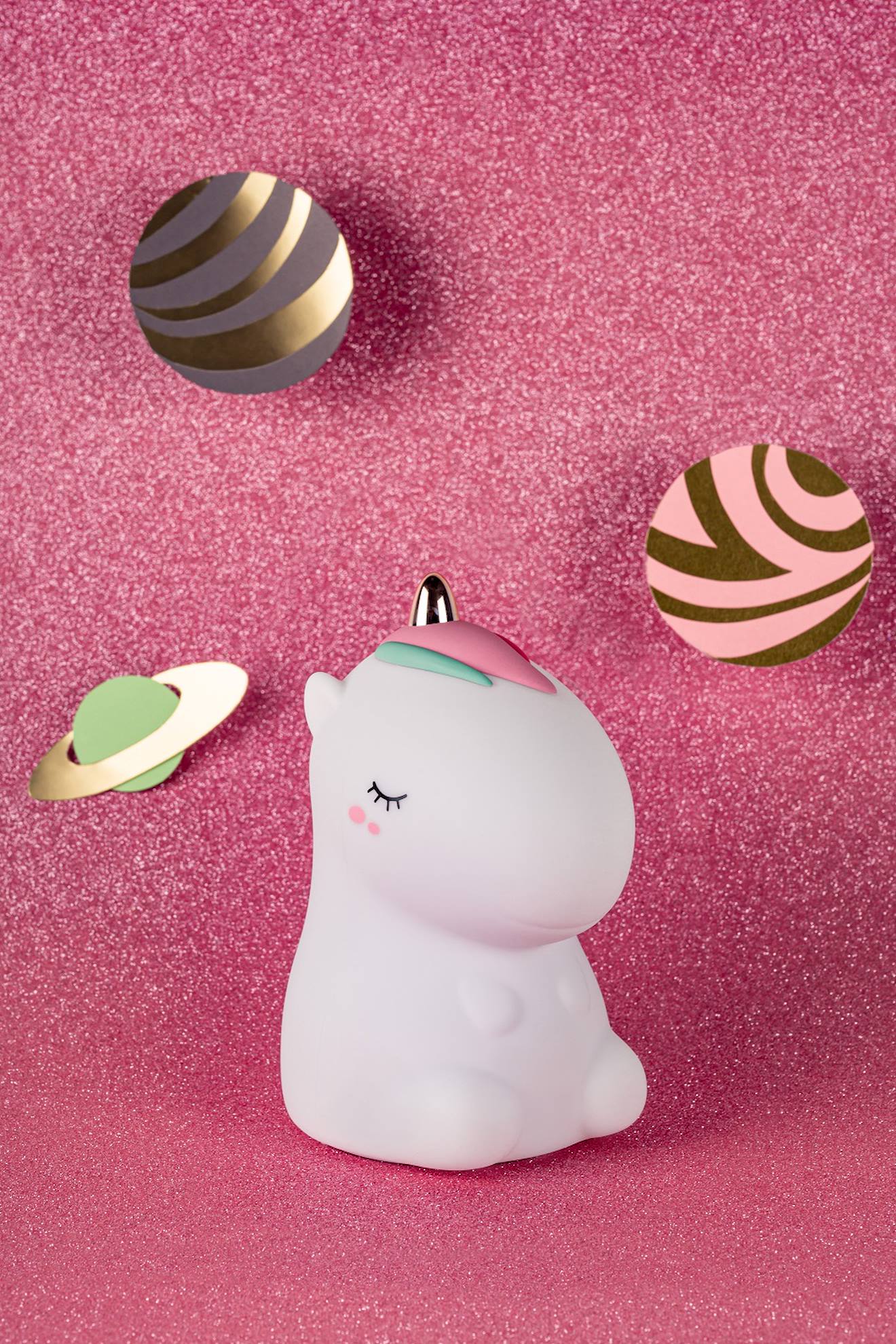 Veilleuse Licorne Avec Télécommande Blanc (Little L) - Image 1