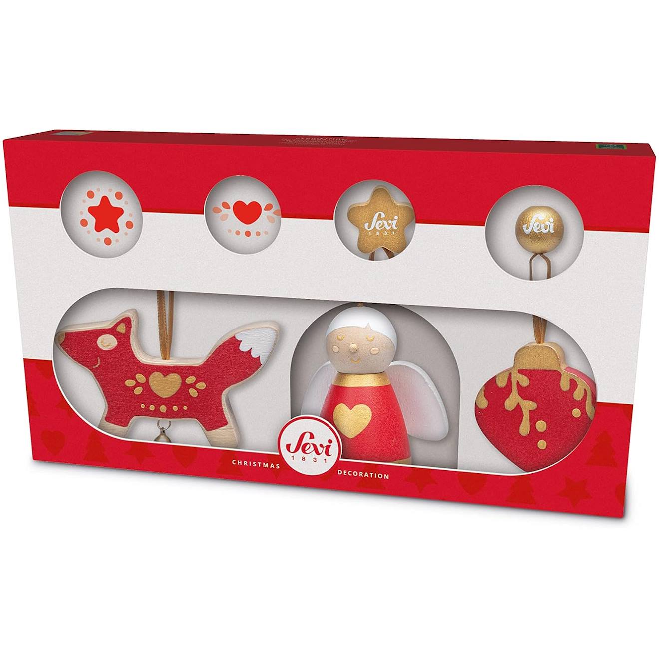 Set Déco Noël 3 Pcs Rouge