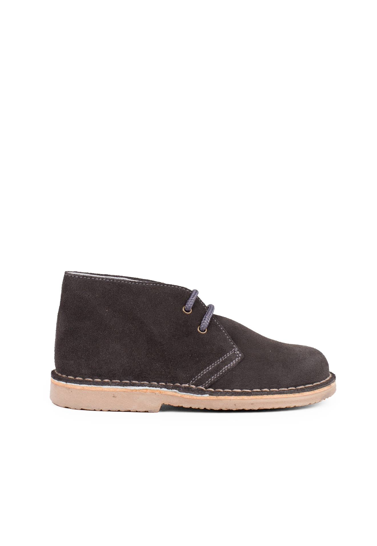 Desert Boots Bottines Chukka À Lacets Enfants Gris Foncé