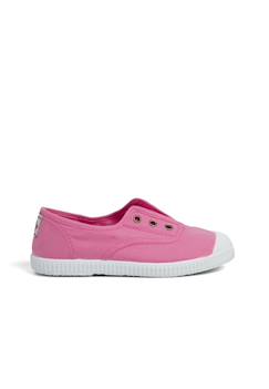 Chaussures-Chaussures bébé 17-26-Tennis en toile avec bout caoutchouc sans lacets