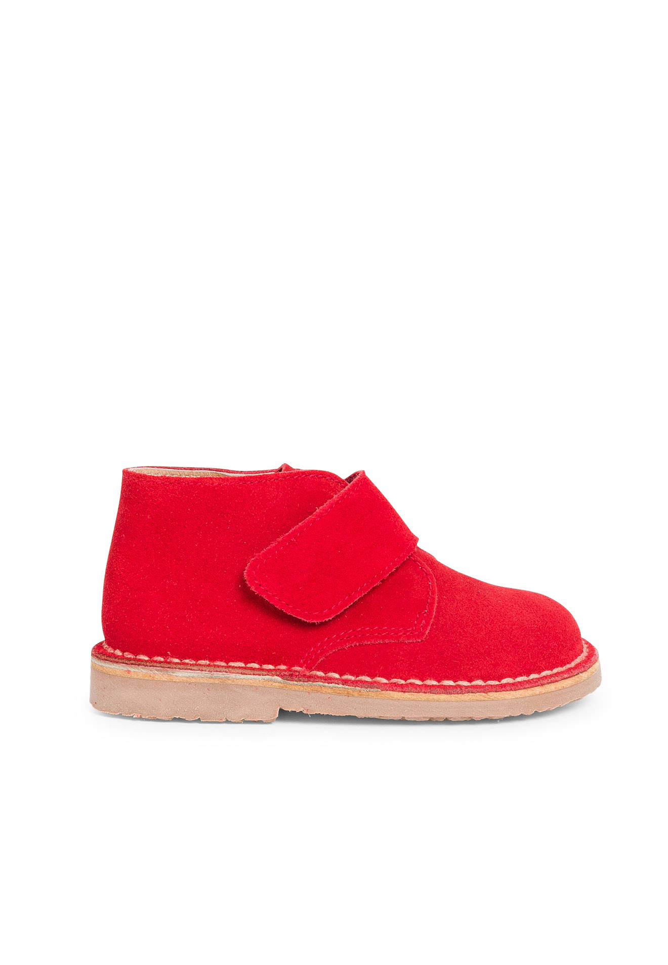 Bottines Chukka En Cuir Suédé À Scratch Rouge
