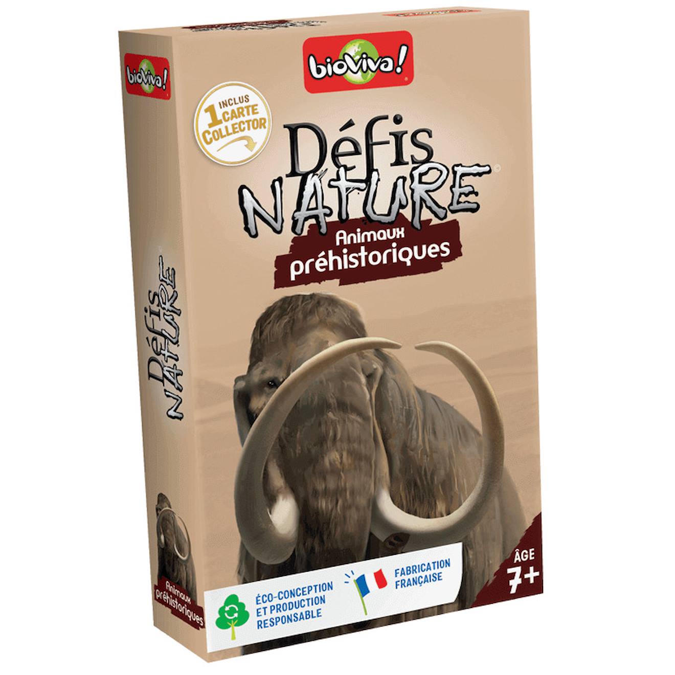 Jeu De Cartes Défis Nature - Animaux Préhistoriques - Fabriqué En France Multicolore