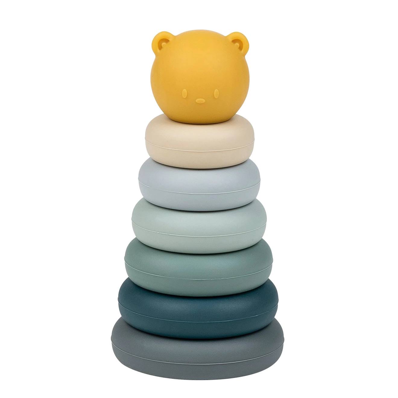 Tour À Empiler En Silicone Bleu Bleu