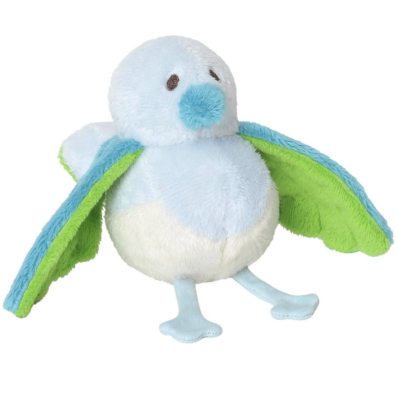 Hochet L'oiseau Bleu Birdy 13cm Bleu