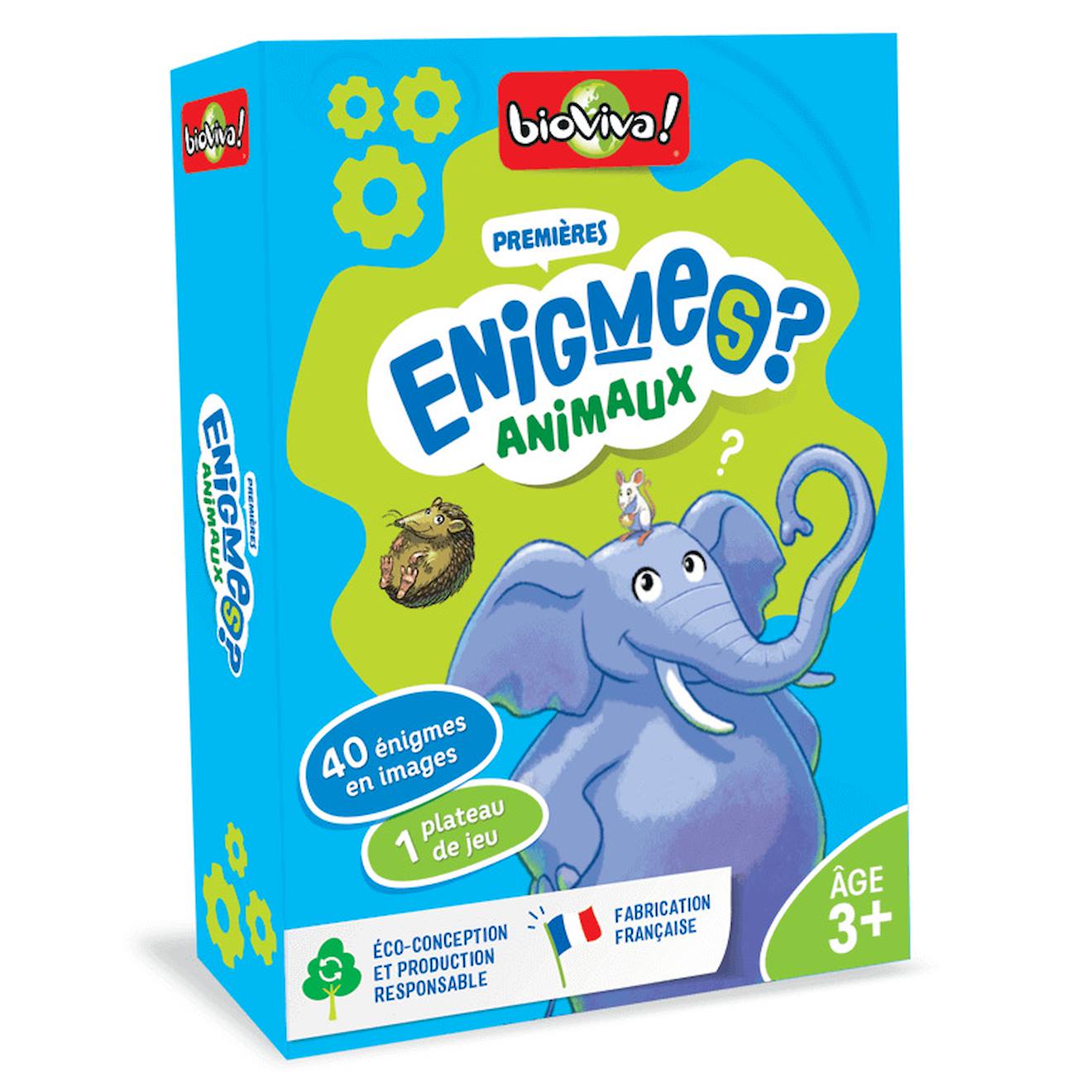 Jeu De Cartes Mes Premières Enigmes - Animaux - Fabriqué En France Multicolore
