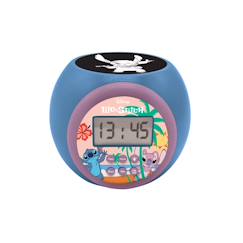 -Réveil projecteur Stitch avec Fonction Alarme, veilleuse, écran LCD, à piles