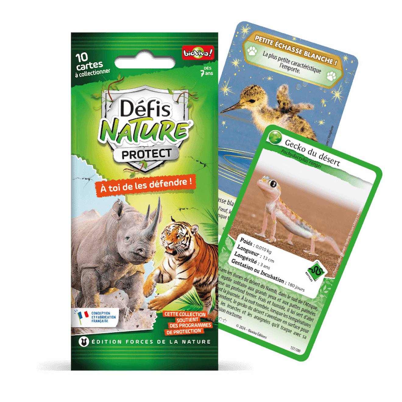 Jeu De Cartes À Collectionner Défis Nature Protect - Booster De 10 Cartes - Forces De La Nature - Fabriqué En France Multicolore