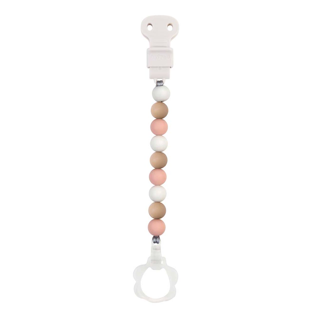 Attache Tétine Silicone Rose