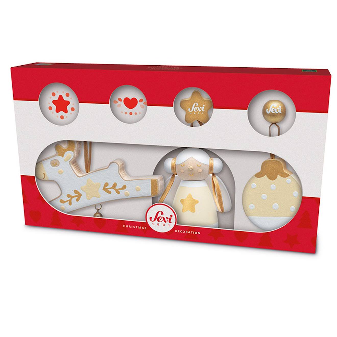Set Déco Noël 3 Pcs Blanc