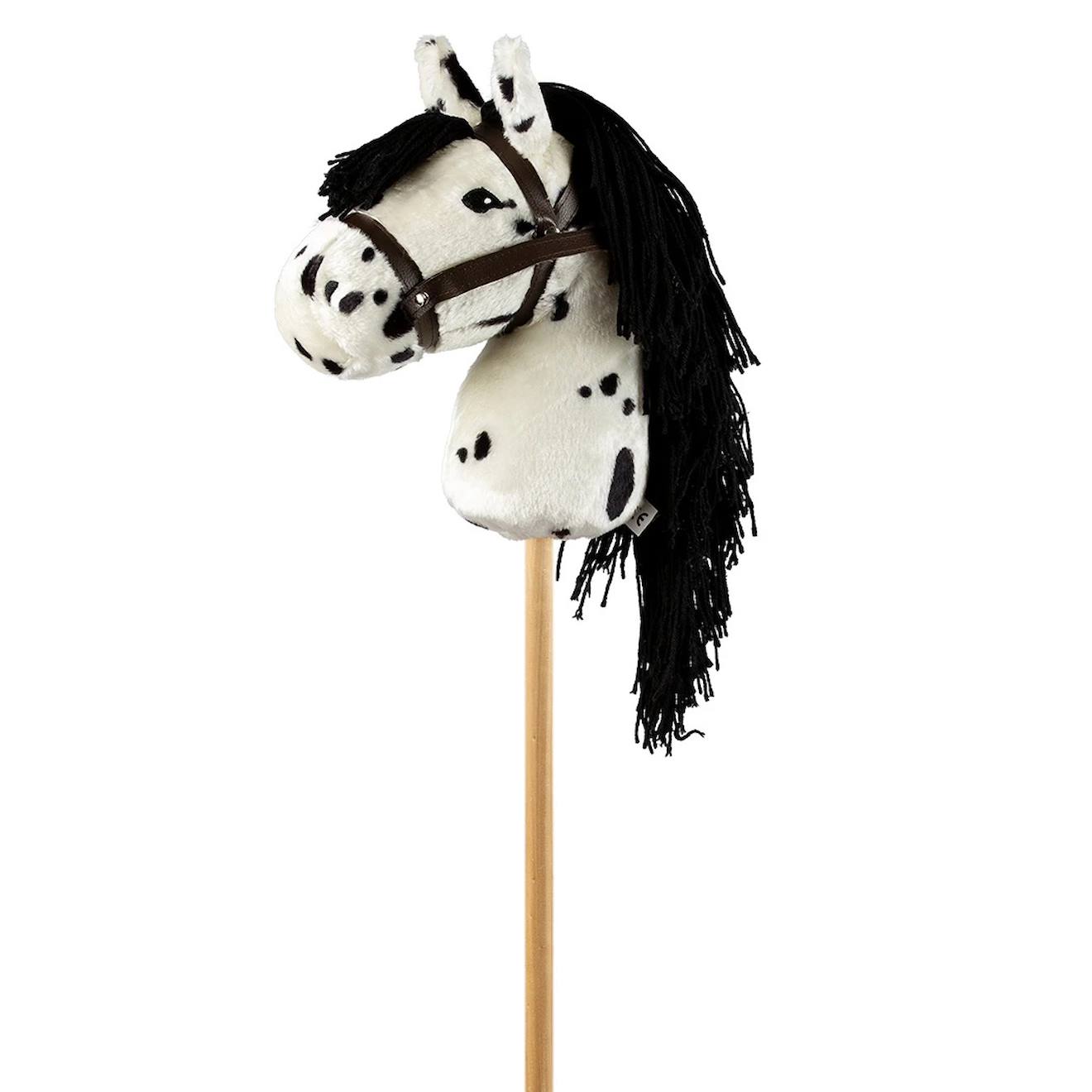 Tête De Cheval Blanc Tacheté À Chevaucher Blanc