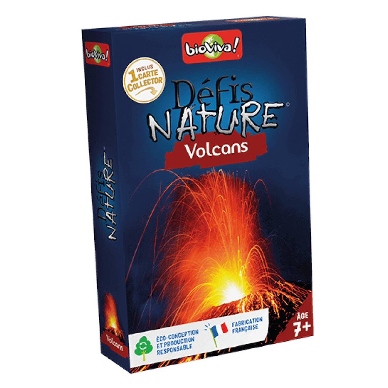 Jeu De Cartes Défis Nature - Volcans - Fabriqué En France Multicolore