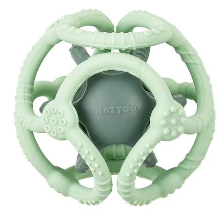 Nattou - Set 2 Balles Silicone Vert Menthe Vert