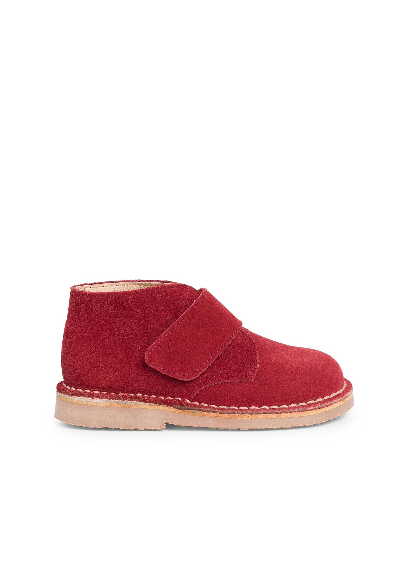 Bottines Chukka En Cuir Suédé À Scratch Bordeaux