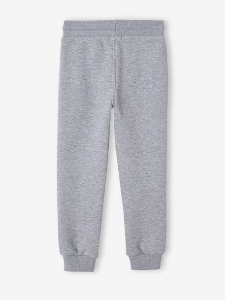 Pantalon jogging garçon en molleton bleu moyen+gris+gris moyen chiné+marine chiné+noir+noir chiné+ocre+vert sapin 5 - vertbaudet enfant 