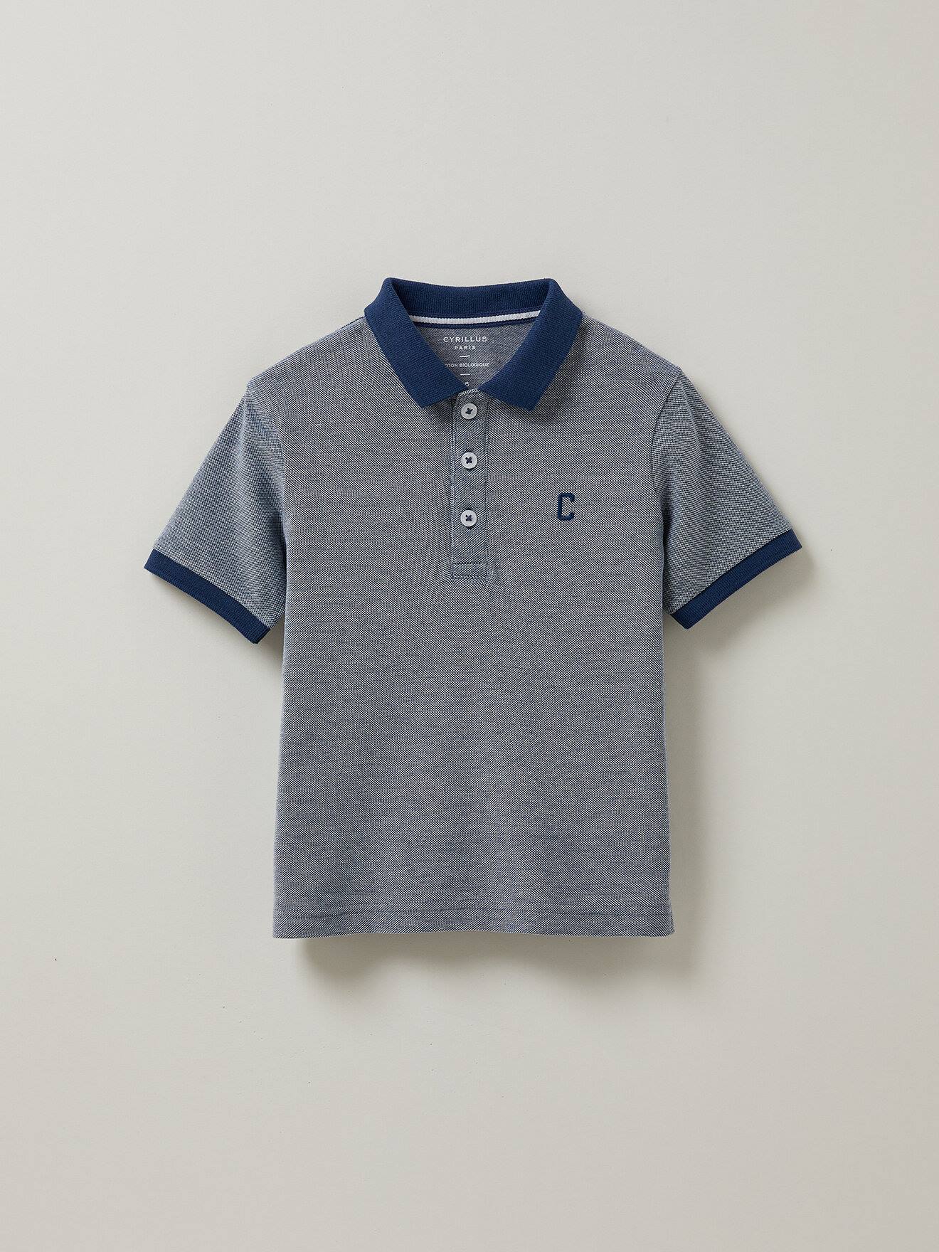 Polo En Coton Biologique Marine