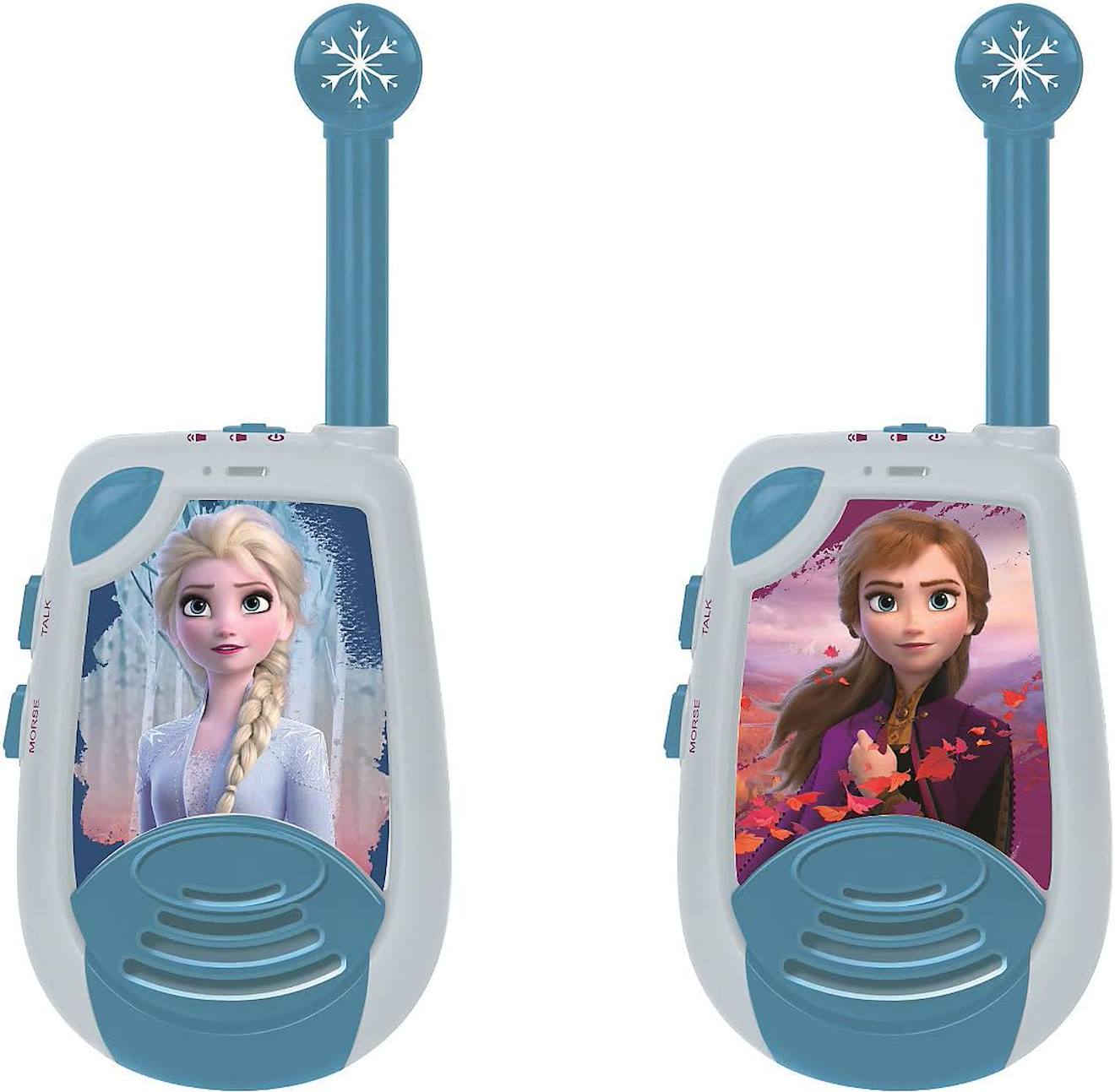 Talkie-walkies Reine Des Neiges Portée 2km, Fonction Morse Lumineux, Ceinture De Rangement Multicolore