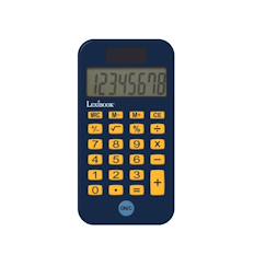 -Calculatrice de Poche Batman avec Couvercle de Protection, Fonctions Classiques et évoluées, à Piles et Solaire