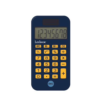 Garçon-Calculatrice de Poche Batman avec Couvercle de Protection, Fonctions Classiques et évoluées, à Piles et Solaire