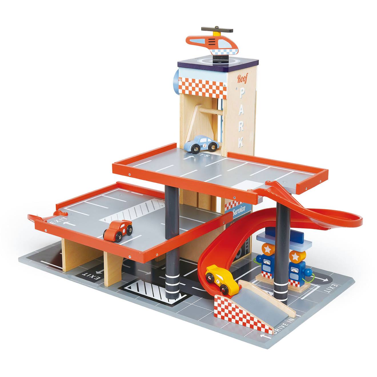 Garage Et Station Service Rouge