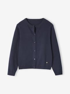 Gilet fille maille fine BASICS  - vertbaudet enfant