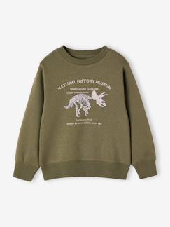 Sweat garçon col rond motif placé   - vertbaudet enfant