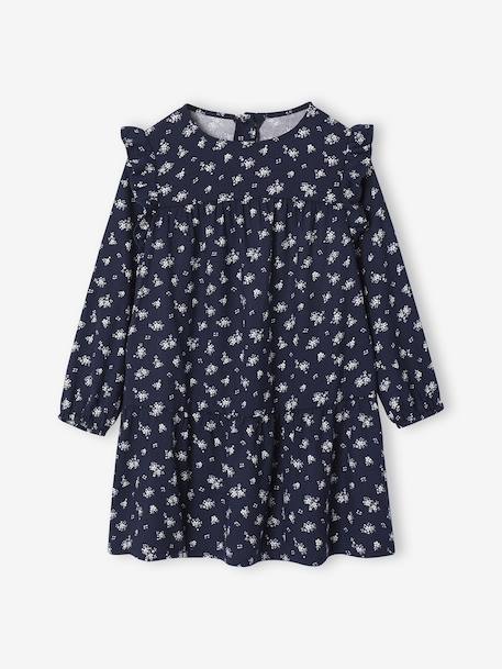 Fille-Robe-Robe imprimée à volants fille