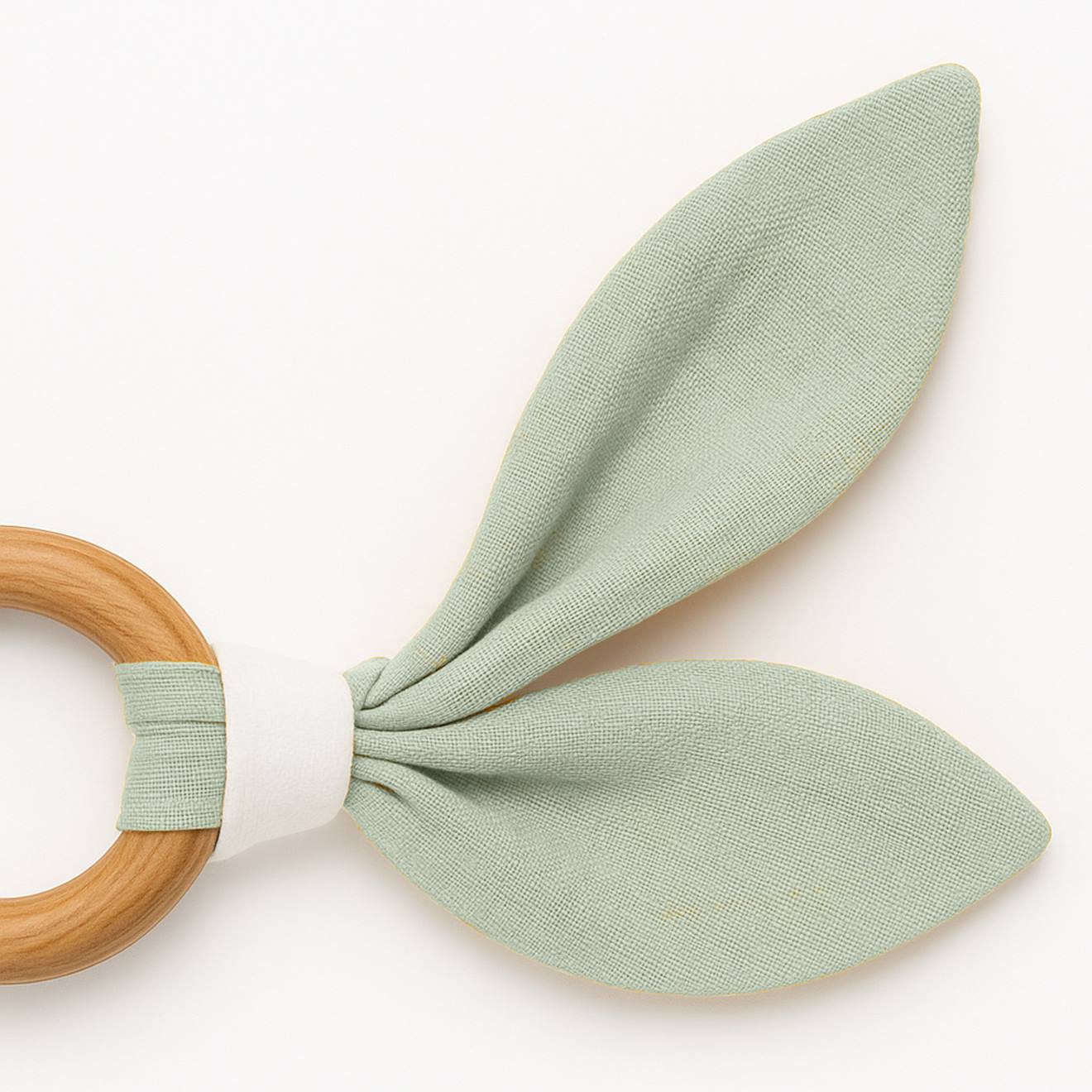 Anneau De Dentition En Coton Bio Vert (Papate) - Image 1