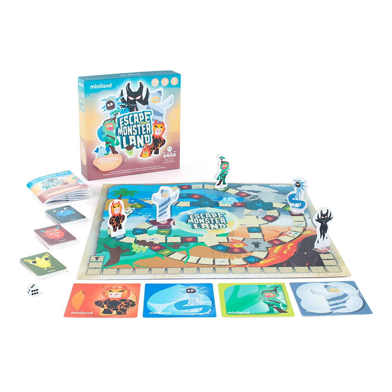 Échappe Toi De Monstruolandia - Jeu De Société Pour Enfant - Apprends La Coopération Bleu